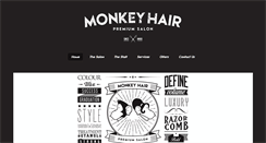 Desktop Screenshot of monkeyhair.co.uk